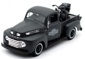 1:24 Scale Deep Gray Diecast 1948 Ford F-1 Pickup Truck Model