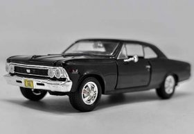 Black Maisto 1:24 Scale Diecast Chevrolet Chevelle SS Model