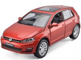 White / Red / Champagne 1:32 Scale Kids Diecast VW New Golf Toy