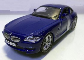 1:32 Scale Bburago Blue Diecast BMW Z4 M Coupe Model