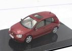 Red 1:43 Scale Diecast VW Golf Plus Model