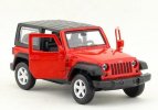 1:43 Scale Red / Blue Kids Diecast Jeep Wrangler Rubicon Toy