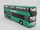 1:64 Purple /Green /Orange Diecast Scania Double Decker Bus Toy