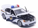 White Police Theme 1:18 Scale Diecast BMW M5 Model