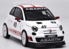 White 1:24 Scale NO.49 Bburago Diecast Fiat Abarth 500 Model