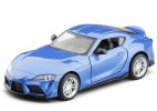 Blue / White / Yellow Kids 1:31 Diecast Toyota GR Supra Toy