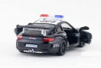 Black-White 1:36 Kids Police Diecast Porsche 911 GT3 RS Toy