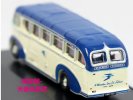 White-Blue Mini Oxford Die-Cast Burlingham Sunsaloon Bus Model