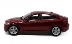 Wine Red / Black 1:18 Scale Bburago Diecast BMW X6 M Model