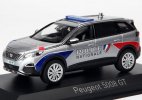 1:43 Scale Silver Police Diecast 2020 Peugeot 5008 GT SUV Model