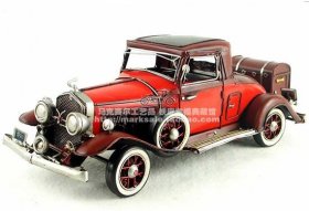 Large Scale Red Retro Tinplate Cadillac V16 Model