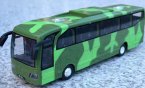 Kids Blue / Gray / Army Green Plastic Camouflage Tour Bus Toy