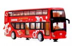 Red / Blue / Green 1:48 Scale Kid Diecast Double Decker Bus Toy