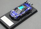 1:64 Blue Diecast Honda Acura NSX Concept Super GT500 Model