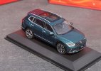 1:43 Scale Blue Diecast 2022 VW Tiguan L SUV Model