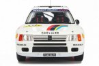 White 1:18 Scale OTTO Diecast Peugeot 205 Model