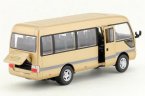 Beige 1:32 Scale Kids Diecast Toyota Coaster Coach Bus Toy