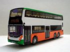 White Hong Kong E500 Diecast Double Decker Bus Toy