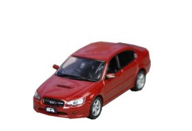 Red 1:43 Scale Diecast Subaru Legacy B4 Model