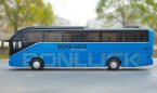 1:42 Scale Blue Diecast Bonluck Falcon LX Coach Bus Model