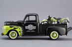 1:24 Scale MaiSto Black-Green Diecast Ford F1 Pickup Truck Model