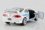 Kids 1:36 Scale White WRC Diecast Honda Integra Toy