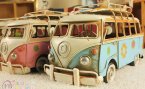 Blue / Green / Red / Pink Handmade Tinplate VW Bus Model