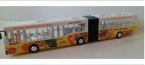 Long Size Plastic White-Blue / White-Yellow Articulated City Bus