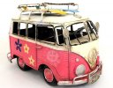 Red / Blue / Green / Pink Handmade Medium Scale VW Bus Model