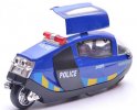 Blue / White / Black Kids 1:12 Scale Die-Cast Police Motorcycle