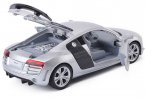 Silver / Red / White Kids 1:32 Scale Diecast Audi R8 GT Toy