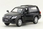 Kids 1:43 Scale Black / White Diecast Lexus LX570 Toy