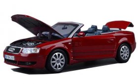 Red 1:18 Scale MotorMax Diecast Audi A4 Cabriolet Model