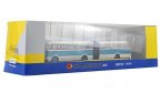 White-Blue 1:64 BK560 Diecast Articulated Trolley Bus Model