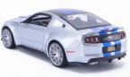 Silver-Blue 1:24 Scale MaiSto Diecast 2014 Ford Mustang Model