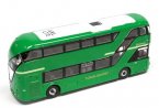 Green Diecast London New Routemaster Double Decker Bus Toy