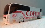 1:50 Scale White TOUR DE FRANCE Bus Model