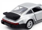 1:36 Scale Silver /Green Diecast 1978 Porsche 911 Turbo Car Toy