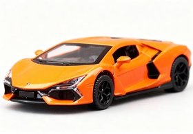 1:43 Scale Orange / Yellow Kids Diecast Lamborghini Revuelto Toy