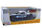 1:18 Scale Black-White Police Diecast 2015 Ford Mustang GT Model