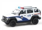 1:64 Scale White Police Diecast 2023 Tank 300 SUV Model