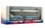 Blue-Silver 1:64 Diecast Foton BJD WG120F Trolley Bus Model