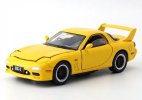 Kids Yellow /Gray /White 1:32 Scale Diecast Mazda RX-7 Car Toy