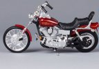 Wine Red 1:18 MaiSto Harley Davidson FXDWG DYNA WIDE GLIDE