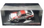 Red-White 1:43 Scale 1990 Diecast Toyota Celica GT-FOUR Model