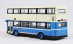 1:76 Scale White-Blue CORGI Hong Kong NO. 260 Double-decker Bus