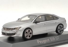 Silver 1:43 Scale NOREV Diecast Peugeot 508 GT Model