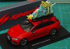 Red 1:43 Scale Spark Resin 2018 Audi RS 4 Avant Model