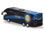 Black Internazionale Milano Painting Kids Diecast Coach Bus Toy