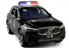 White / Black 1:32 Scale Police Kids Diecast Volvo XC60 SUV Toy
